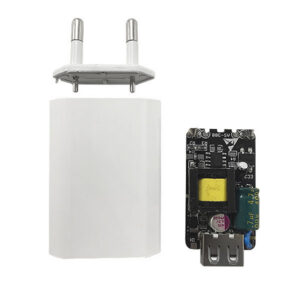 Economy Ładowarka sieciowa Płaska IC protect USB 1A Biały