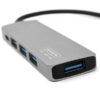 Somostel Adapter host 4XUSB+TYP-C Typ-C 60W Srebrny SMS-BZ09