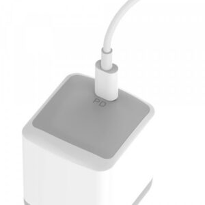 Somostel ładowarka sieciowa Typ-C 20W + kabel Typ-C - Typ-C 1m PD biały SMS-Q22