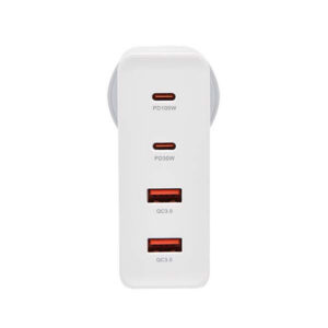 Somostel Ładowarka sieciowa GaN 2x USB / 2x USB-C 130W Power Delivery PD+QC3.0 Biały SMS-Q24