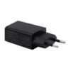 Denmen Ładowarka sieciowa USB + kabel USB - Typ-C 2.4A 12W Czarny DC01TB