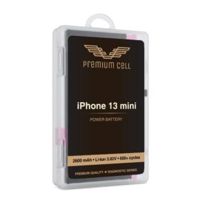 Premium Cell bateria do iPhone 13 Mini Diagnosable 2600mAh 600+ Cycles cobalt