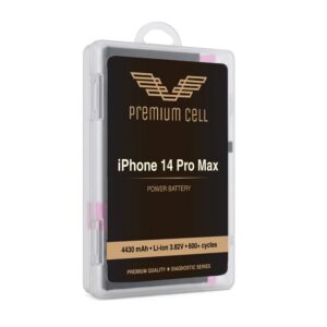 Premium Cell bateria do iPhone 14 Pro Max 4430mAh 600+ Cycles cobalt