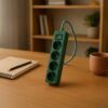 Philips listwa zasilająca przedłużacz 4 gniazda 1.5m zielony CHP2147G/60