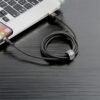Baseus kabel Cafule USB - Lightning 2.4A 1m złoty oplot