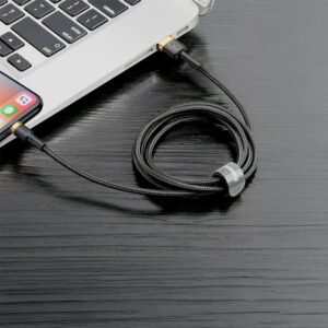 Baseus kabel Cafule USB - Lightning 2.4A 1m złoty oplot
