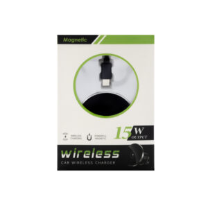 Ecobox uchwyt samochodowy z ładowaniem indukcyjnym MagSafe 15W + kabel Typ-c - USB czarny