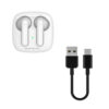 Somostel Słuchawki bluetooth douszne biały 25mAh×2 / 200mAh SMS-J41