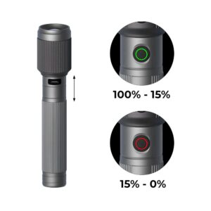 Philips latarka LED 15W 2000mAh aluminium SFL2141/10