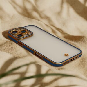 Nakładka Silky Gold case do iPhone 16 niebieski