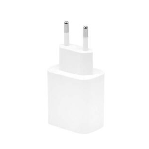 ECOBOX ŁADOWARKA SIECIOWA PAX 20W BIAŁY USB+TYP-C + KABEL TYP-C/LIGHTNING PD