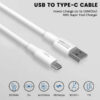 Somostel kabel Powerline USB - Typ-C 6A 120W 1m QC 3.0 biały SMS-BA02