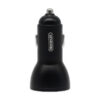 Ecobox Ładowarka samochodowa USB / 2x Typ-C 78W QC PD Czarny D18