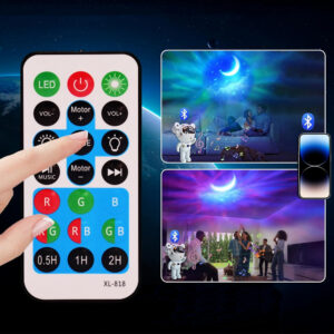 ECOBOX LAMPKA NOCNA LED PROJEKTOER GWIAZD ASTRONAUTA BLUETOOTH