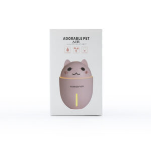 ECOBOX DYFUZOR ZAPACHOWY - NAWILŻACZ ULTRADZWIĘKOWY KITTY 4W1 LED NIEBIESKI