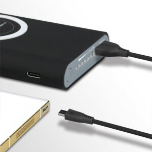 Somostel Kabel USB - microUSB 3.1A 30W 1m Quick Charge QC3.0 Czarny SMS-BT03