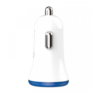 Somostel Ładowarka samochodowa USB + kabel USB - Lightning 3A Quick Charge QC3.0 Biały SMS-A46