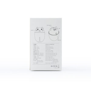 ECOBOX DYFUZOR ZAPACHOWY - NAWILŻACZ ULTRADZWIĘKOWY KITTY 4W1 LED NIEBIESKI
