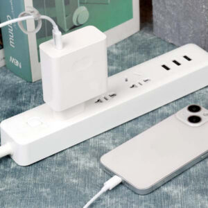 Somostel ładowarka sieciowa GaN Typ-C + kabel Typ-C - Typ-C 65W 1m PD biały SMS-Q15