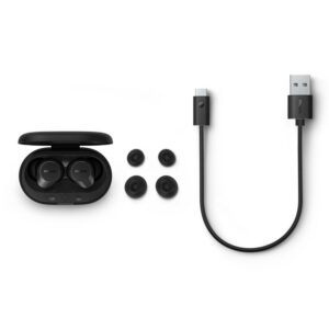SŁUCHAWKI PHILIPS DOUSZNE TWS BEZPRZEWODOWE BLUETOOTH TRUE WIRELESS CZARNE Phil-TAT1209BK/00