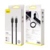 Baseus kabel Cafule USB-C - USB-C 100W 2m czarny oplot CATKLF-ALG1