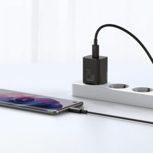 11_thickbox-135.jpg Baseus ładowarka sieciowa USB-C + kabel USB-C - USB-C 25W Quick Charge QC3.0 czarny