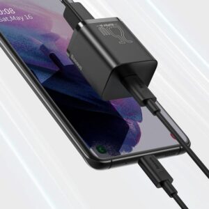 12_thickbox-72.jpg Baseus ładowarka sieciowa USB-C + kabel USB-C - USB-C 25W Quick Charge QC3.0 czarny