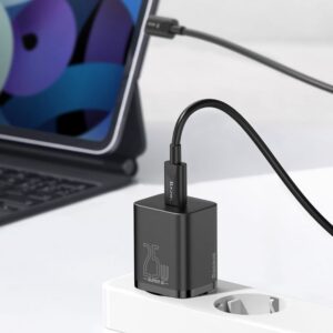 13_thickbox-54.jpg Baseus ładowarka sieciowa USB-C + kabel USB-C - USB-C 25W Quick Charge QC3.0 czarny