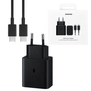 Samsung ładowarka sieciowa USB-C 45W + kabel USB-C - USB-C 3A PD PPS czarny