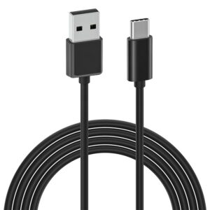 Economy kabel USB - USB-C 3A 1m czarny długie złącze