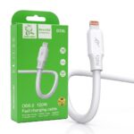 Denmen kabel USB - Lightning 120W 1m biały D28