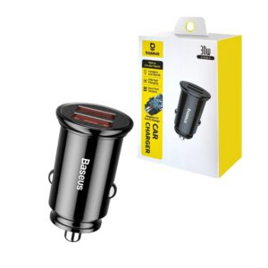 Baseus ładowarka samochodowa 2x USB 30W QC 3.0 czarny CCALL-YD01