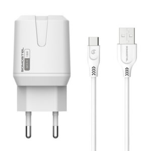 ŁADOWARKA SIECIOWA 3A 18W + KABEL USB - TYP-C BIAŁA SOMOSTEL 3000mA USB QC3.0 SMS-Q02