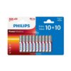 Philips bateria AAA alkaiczna 10 + 10szt LR03P20BP/10