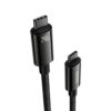 KABEL USB-C DO USB-C BASEUS TUNGSTEN GOLD, 240W, 3M (CZARNY) CAWJ040201