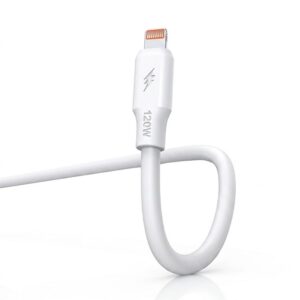 Denmen kabel USB - Lightning 120W 1m biały D28