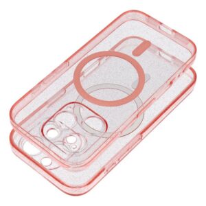 Nakładka MagSafe Glitter case do Samsung Galaxy S26 Plus błyszczący różowy
