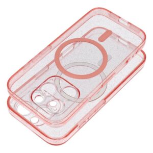 Nakładka MagSafe Glitter case do Samsung Galaxy S26 Ultra błyszczący różowy