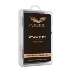 Premium Cell bateria do iPhone 15 Pro Diagnosable 3500mAh 600+ Cycles cobalt