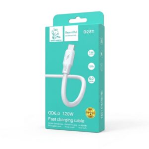 6_thickbox-2089.jpg Denmen kabel USB - USB-C 120W 1m biały D28T