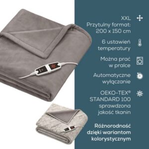 Beurer koc grzewczy brązowy HD150 XXL Cosy Taupe