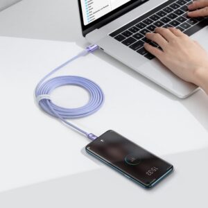 8_thickbox-449.jpg Baseus kabel E-maker USB-C - USB-C 100W 2m fioletowy oplot CAJY000705