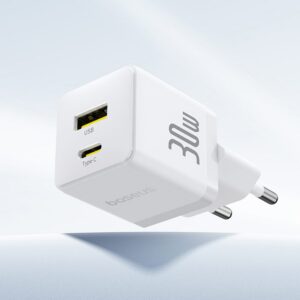 9_thickbox-247.jpg Baseus ładowarka sieciowa USB / USB-C 30W QC PD biały